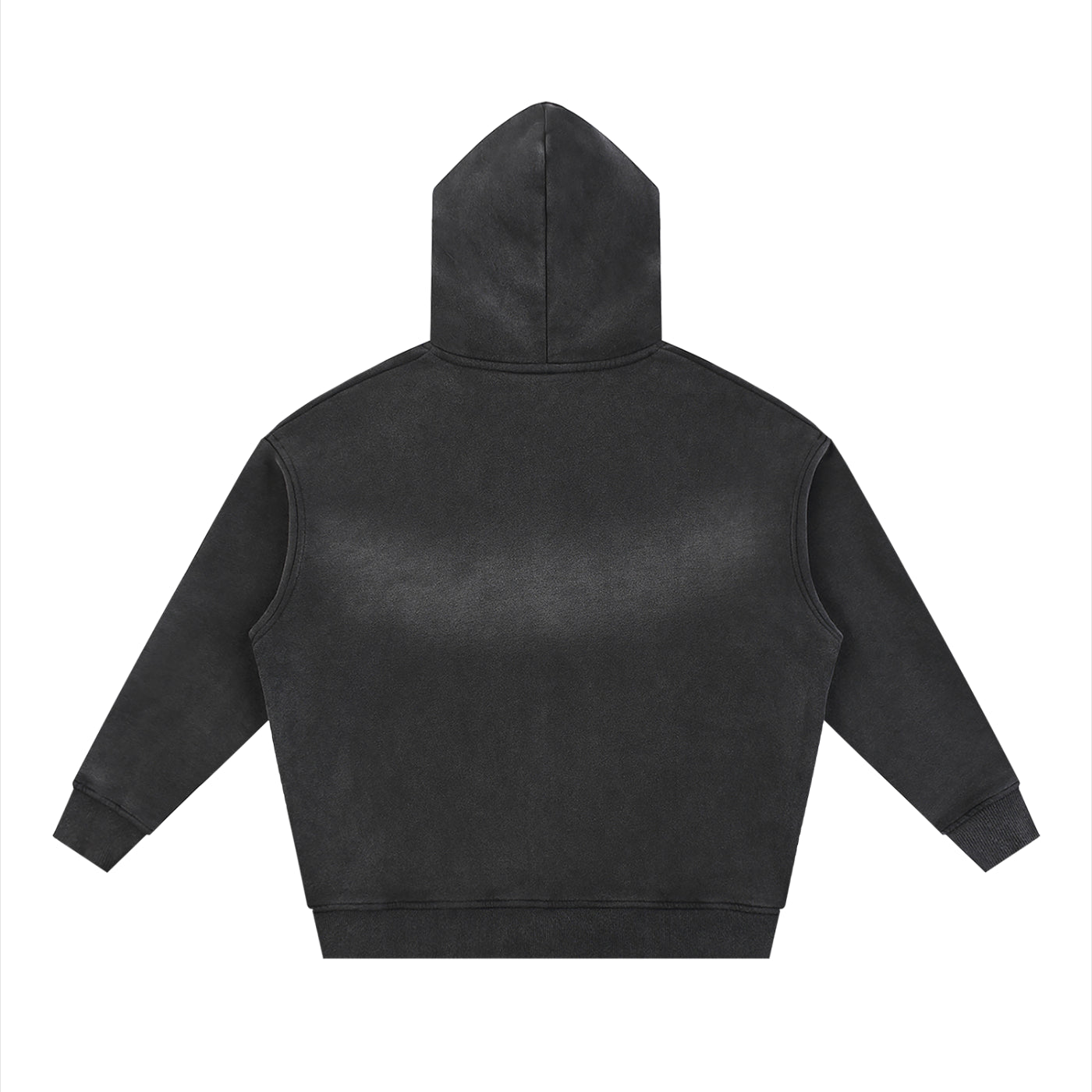 Sunfade Two-way Zipper Boxy Fleece Hoodie