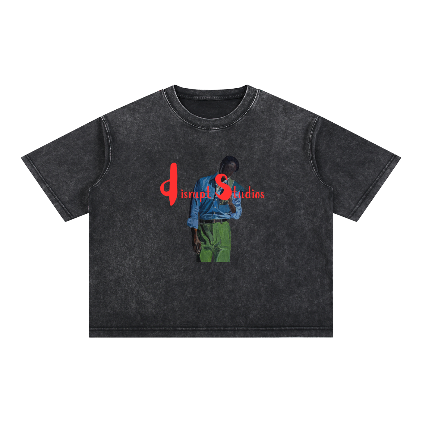 Mineral Wash Boxy Cotton T-Shirt