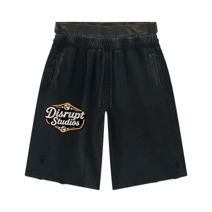 Disrupt Vintage Distressed Wide Leg Shorts