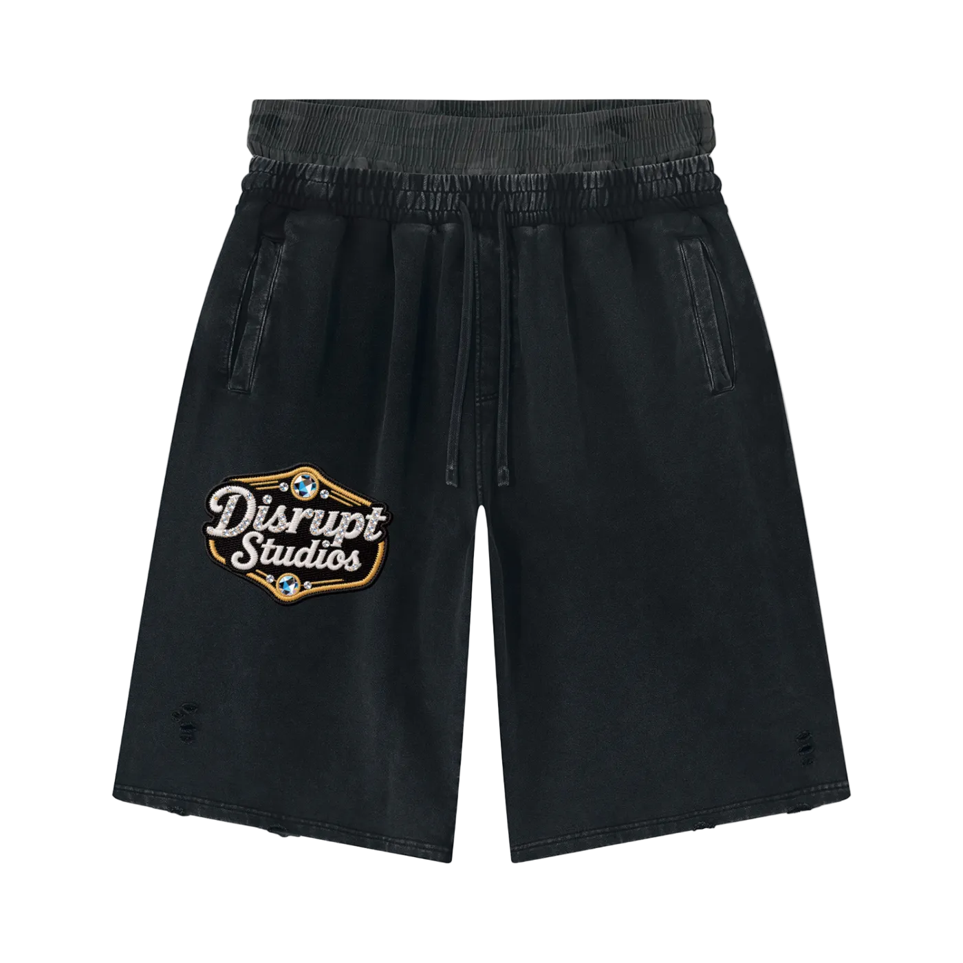 Disrupt Vintage Distressed Wide Leg Shorts