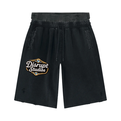 Disrupt Vintage Distressed Wide Leg Shorts